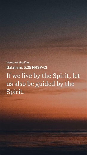 Verse of the Day Galatians 5:25 NRSV-CI