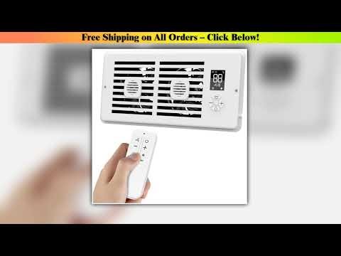 Register Booster Fan 4*10Inch Smart Heating Cooling AC Vent Fan With Remote Control & Thermostat