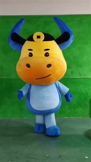 Blue horn bull Costume, factory-direct supply, welcome sale or customize size,color and styles