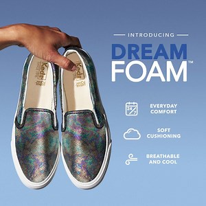 Walk endlessly with Keds' new footbed technology: Dream Foam. | Keds