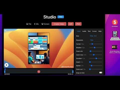 ScreenRun App tutorial 1 - how to create videos of images and screenshots