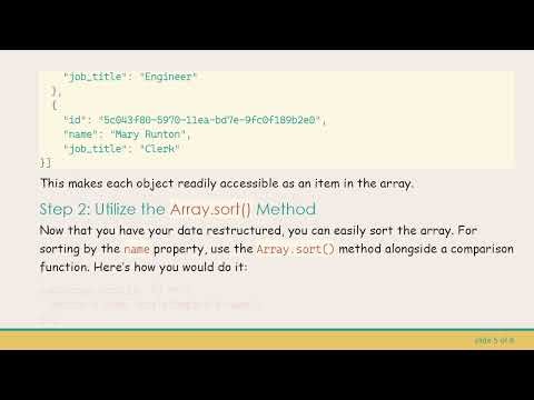 How to Sort an Array of Objects in JavaScript