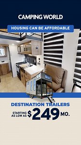 헛헼혂혀헶헻헴 헖헮헻 헕헲 헔헳헳헼헿헱헮헯헹헲‼️ We have a huge selection of new Destination Trailers with well-appointed models starting at just $249/mo. Experience affordable living and luxurious designs for less than the average car payment. | Camping World | Facebook