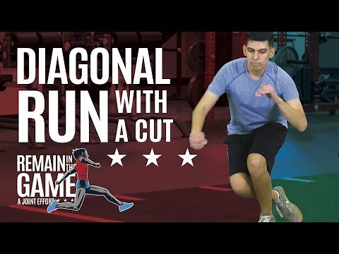 Diagonal Run With A Cut | Agility Exercise