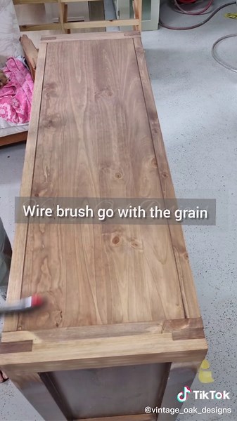 Pine Sideboard Cerusing: Vintage Furniture Makeover