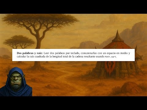 Ejemplo Java 15: Dos palabras y raíz