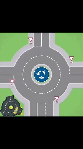 Roundabout Two Lanes Instructions For Beginners #foryou #drivinginstructor #drivingschool #drivingtips #ajman #firstclassdrivingschool