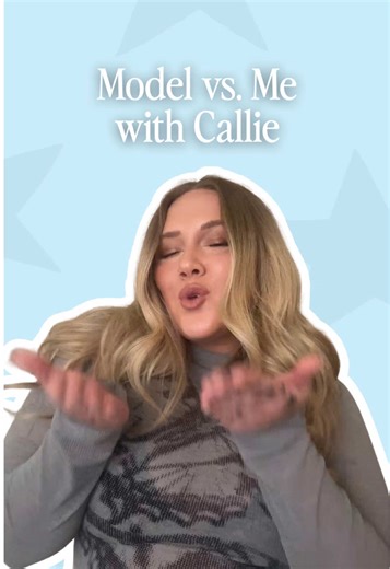 Model vs. Me with Callie 🦋 #wear3bn #midsize #midsizefashion #boho #modelvsme