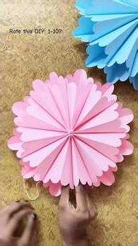 Easy DIY Paper Wall Hanging | 3d Flower tutorial | Craft ideas #creative #craft #diy #artandcraft