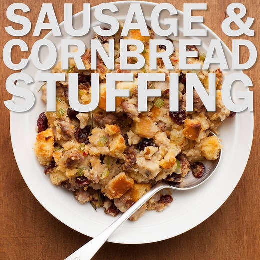 Sausage Cornbread Stuffing, via Anne Burrell Get her #Thanksgiving recipe: http://www.foodtv.com/57mm6. | Food Network