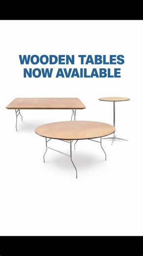 High-Quality Wood Tables and Chairs Available Now