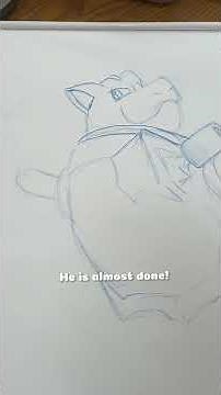 Draw Blastoise with colored pencils using one color family. #coloredpencil