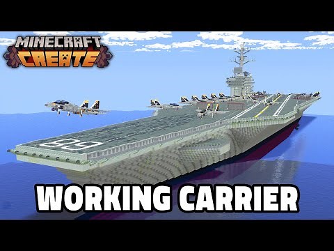 I Built A Working AIRCRAFT CARRIER With Create Mod