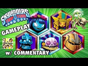 DreamCatcher, Golden Queen, Grave Clobber, Scrap Shooter, Bad JuJu Gameplay (Skylanders Trap Team)