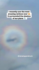 26 reactions · 3 comments | Have you ever seen a circular rainbow?  #flyinghigh #travel | Renata Pereira | Facebook