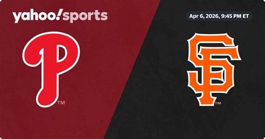 Philadelphia Phillies 6 - San Francisco Giants 4: Final score, results, recap, box score, stats - Yahoo Sports