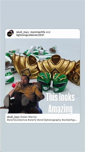 😍💚 I can’t wait for the New Green Warrior Ranger 1/12 scale 1995 movie version to be released