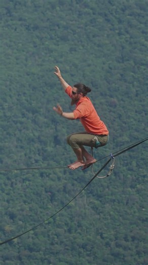 Highest Slackline EVER over Angel Falls 🥵