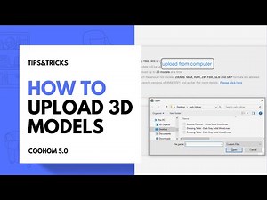 How to Upload 3D Models in Coohom?