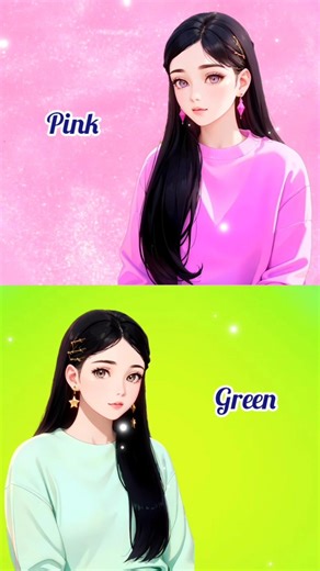 comment your favorite 🩷 #pink #green #cute #shorts #viral