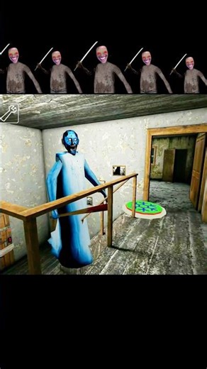 Baldi granny small to large size 🥲granny game #shorts #granny #gaming #bhoot