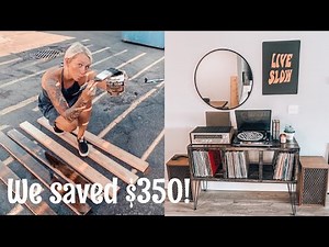 4 STEP DIY RECORD PLAYER STAND