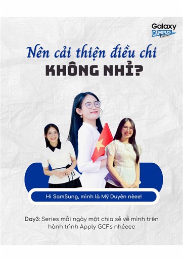 ✨D3: Mình nghĩ là ai cũng có những điều cần phải cải thiện mà đúng hong?✨ Hôm nay cùng mình ngồi view lại một tí rồi sẵn sàng tốt hơn cho hành trình phía trước nhaaa💖 #GalaxyCampusFriendsVN #GalaxyCampusFriendsAllStar #GalaxyAI