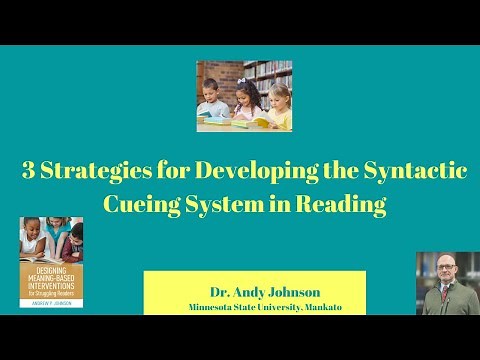 3 STRATEGIES: SYNTACTIC CUEING