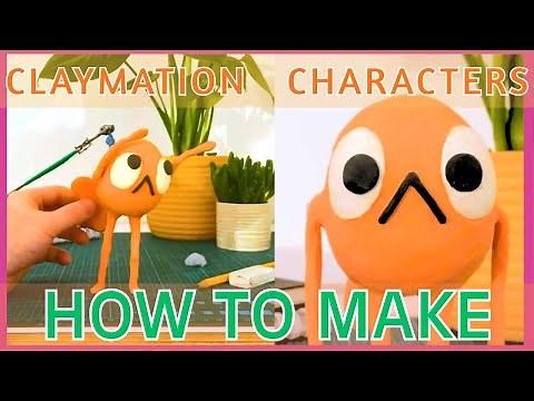 How to Make Stop Motion Cute Clay Figures: From Concept to Character - Tutorial #stopmotion #clayart