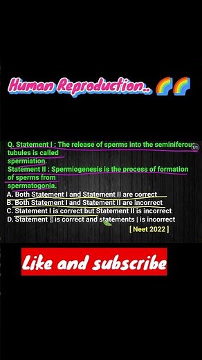 NEET 2022 PYQ | Human Reproduction | Critical MCQs