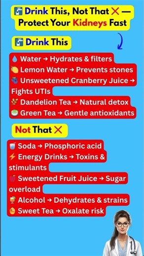 🩺 Doctors Say: Drink This 🚰 — Protect Your Kidneys #seniortipsdaily