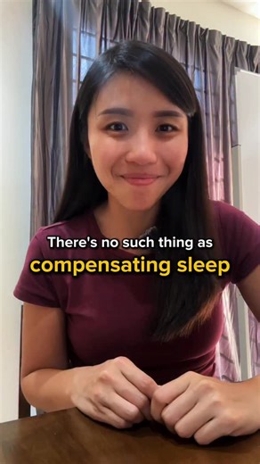 8.9K views · 1K reactions | Trying to “compensate” your sleep? Our body doesn’t work that way. The secret isn’t sleeping more, it’s sleeping consistently. Try winding down before midnight and keep your wake-up time steady. You’ll start feeling the difference in just a week. | Natalie Loo | Facebook
