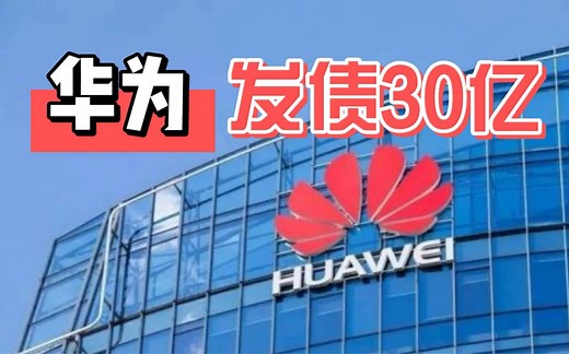 华为发债 30 亿元！