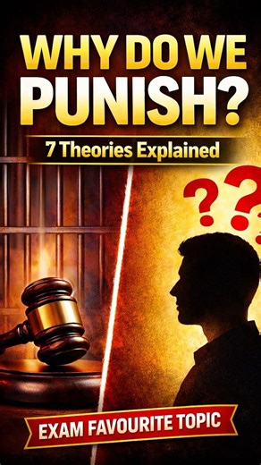 Why Do We Punish Criminals? | 7 Theories of Punishment Explained #criminallaw #crime #criminology