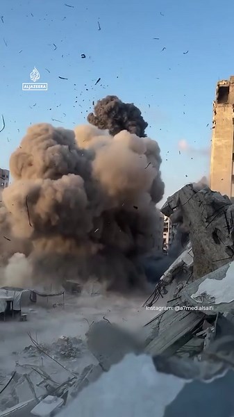 Israeli forces destroy another Gaza City apartment building