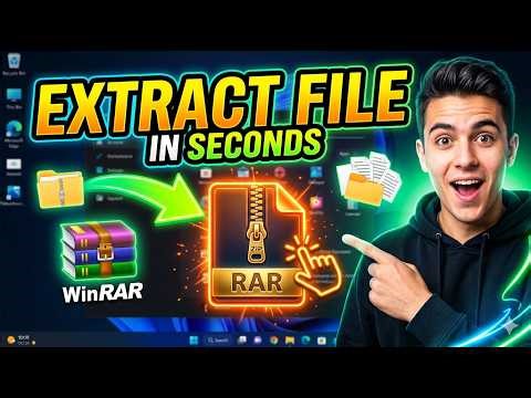 How to Extract Files with WinRAR (Fast & Easy in 10 Seconds!)