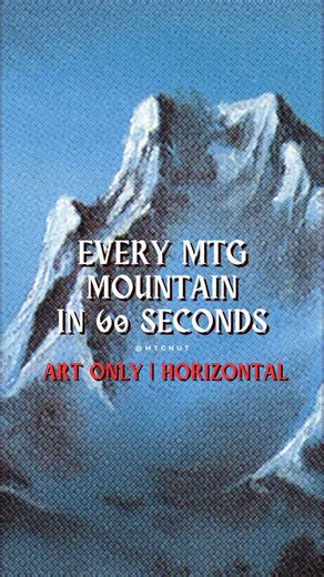 MTG NUT on Instagram: "All 366 Mountains in MTG! Art Only! Basics only! Includes art variants. #mtgcommander #magicthegathering"