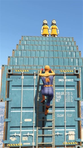 GTA 5 Epic Water Ragdolls Spiderman Jump/Fails Ep #shorts