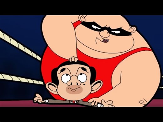 Mr. Bean Takes Part In A Wrestling Match - Wins First Round