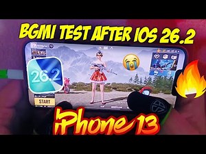 iOS 26.2 BGMI Test⚡️Laggy Update? Battery drain? | iPhone & iPad Bgmi Gameplay