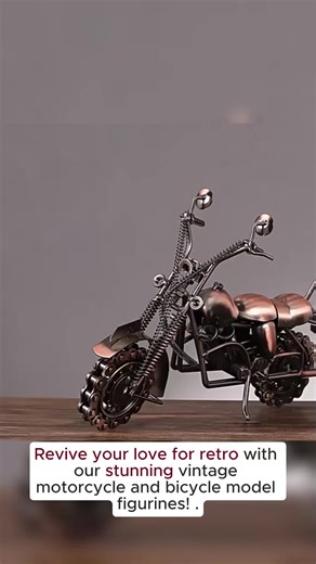 Vintage motorcycle and bicycle model figurines and toys