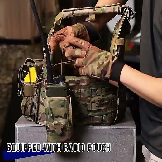 Tactical Vest With Mag Pouch Molle Chest Rig Vest Airsoft Paintball Combat Vest