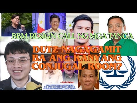 Dutz conjugal room ready all the time at BBM RESIGN CALL ng mga DDS & destabilizers