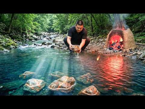 I Discovered Copper in a Stream and Smelted It from Scratch | ASMR Metal Melting