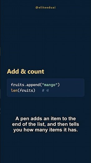 Python Lists Explained Fast 🐍 #python #coding