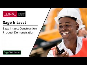 Sage Intacct Construction Product Demonstration