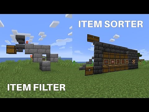 Minecraft ITEM FILTER/SORTER (Overflow protection, Tileable) - 1.17