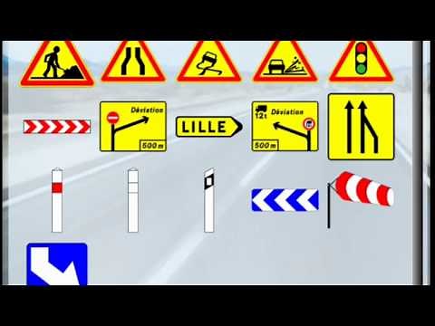 Panneaux de signalisation temporaire et balisés de position