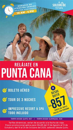 Vacaciones increíbles en Punta Cana con Solcaribe