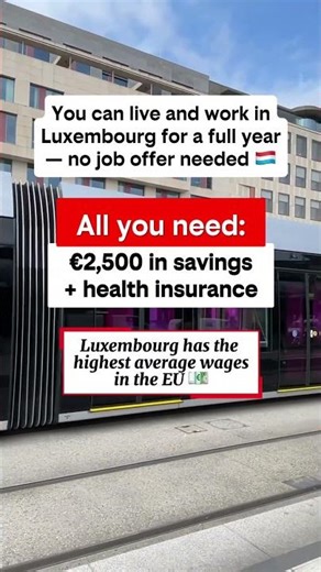 You can live and work in Luxembourg for a full year — no job offer needed 🇱🇺